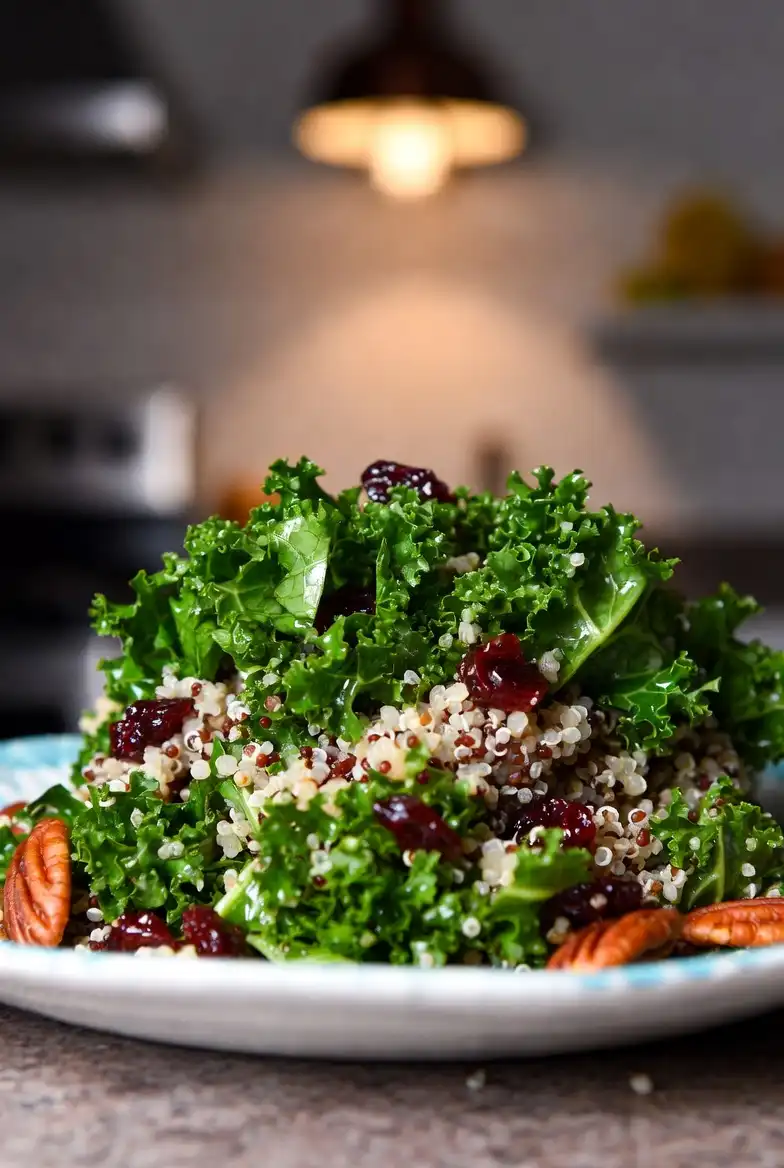 Kale and Cranberry Quinoa Salad