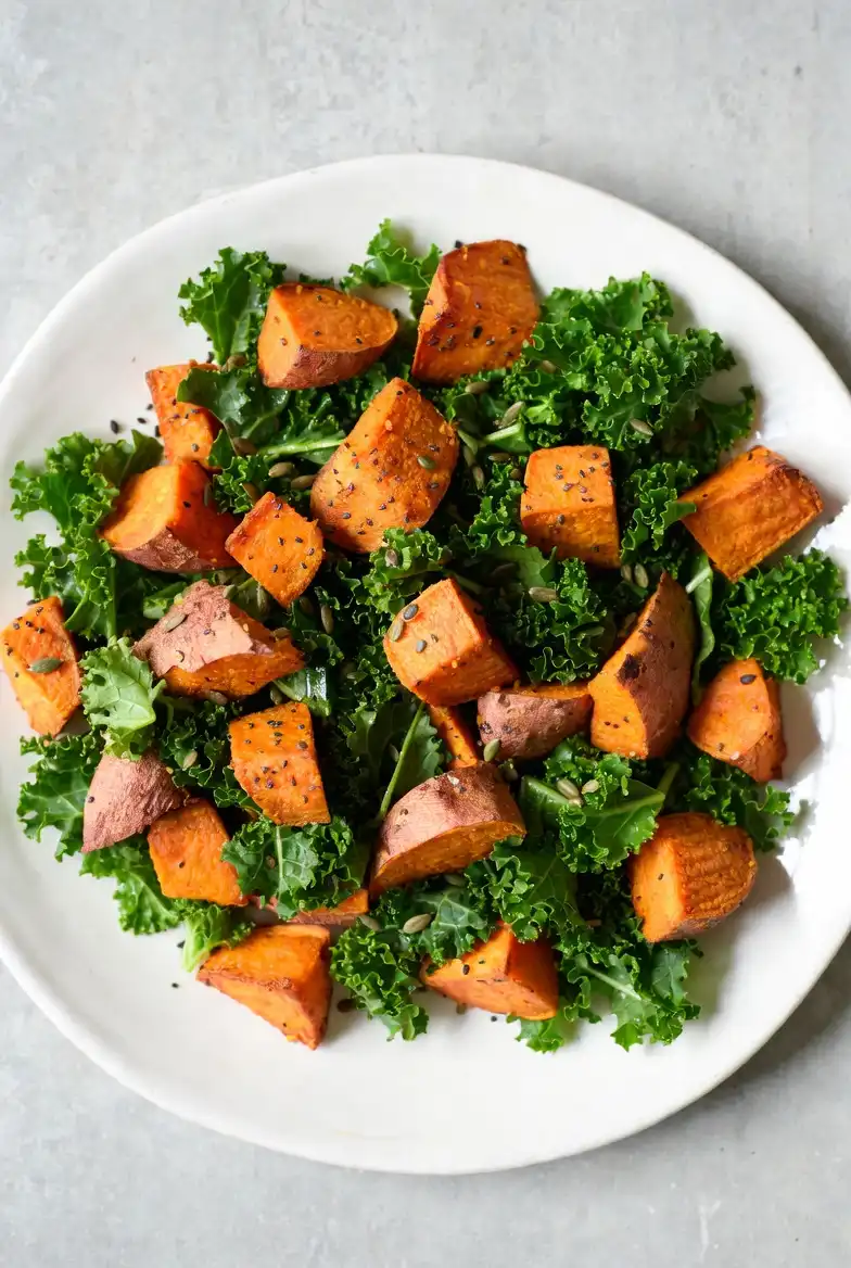 Nutrient-Packed Sweet Potato & Kale Salad
