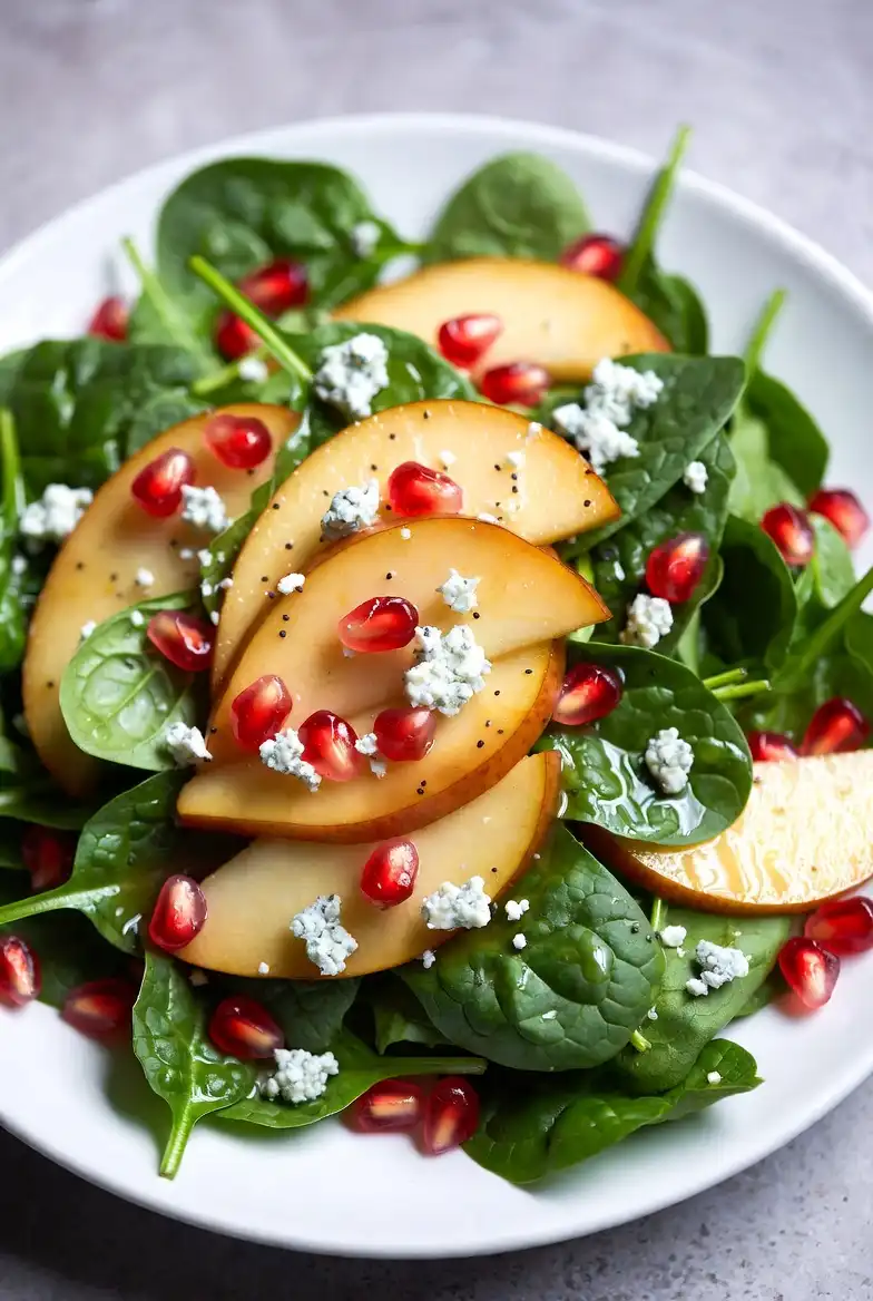 Pear Spinach Salad