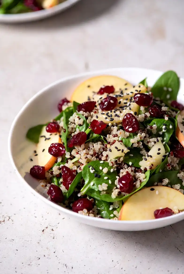 Refreshing Cranberry Apple Quinoa Salad