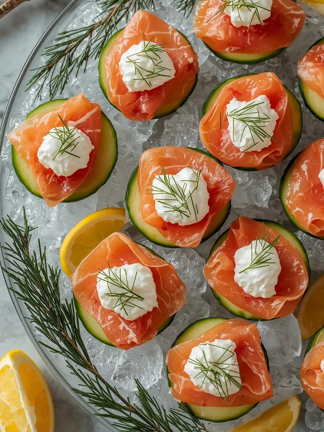 Smoked Salmon Cucumber Rounds