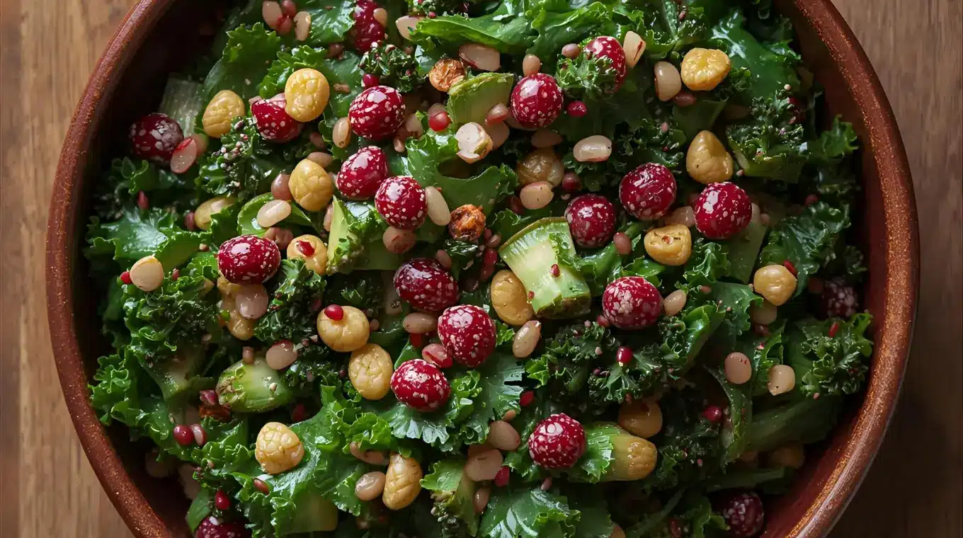 Vibrant Kale & Sweet Cranberry Salad