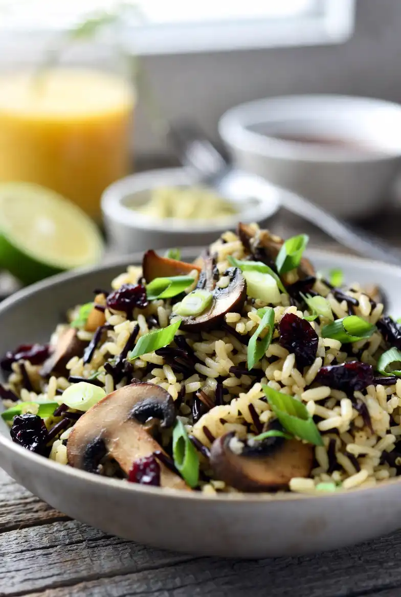 Wild Rice and Mushroom Salad