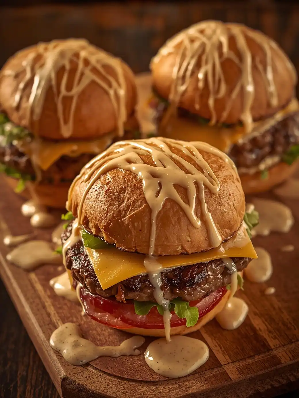 Cheeseburger Sliders with Special Sauce.