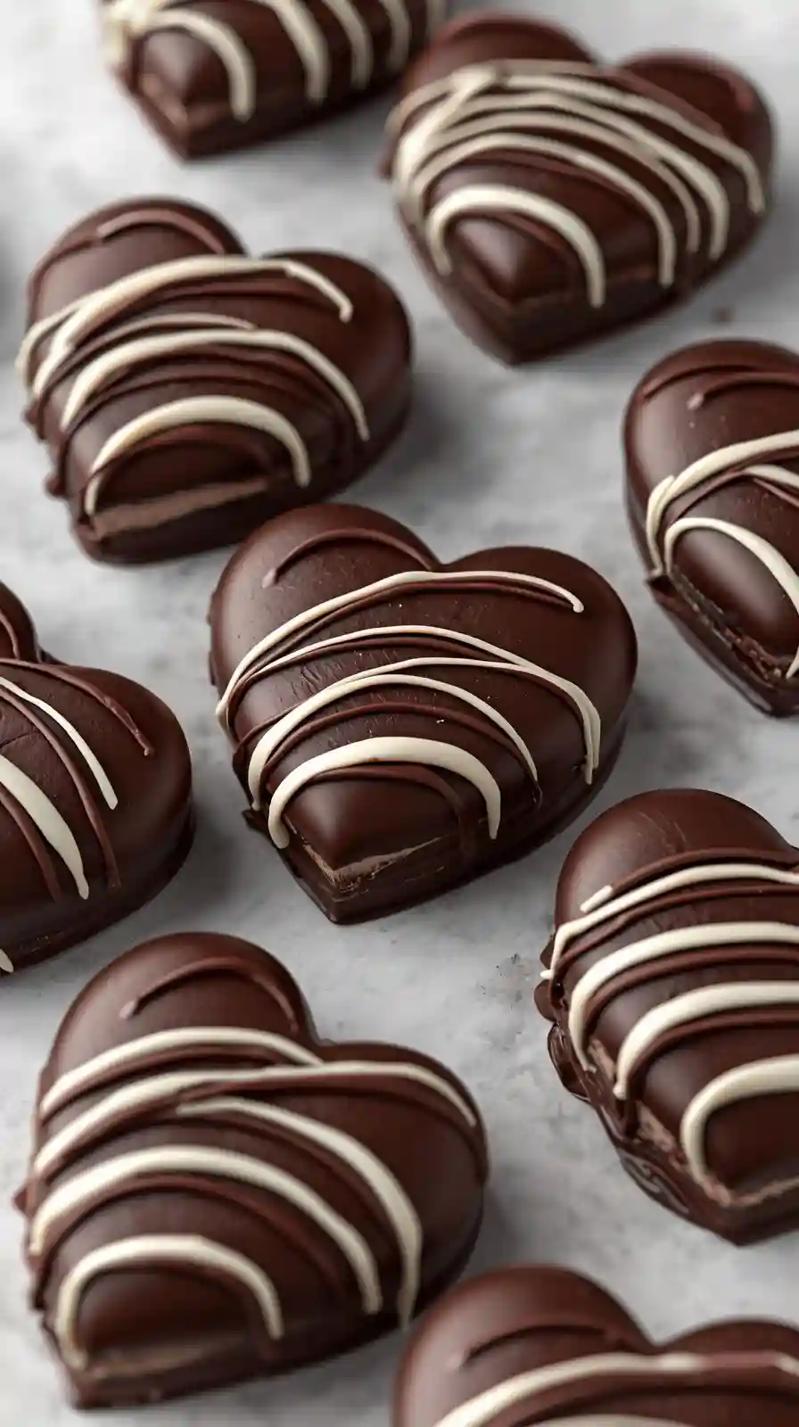 Chocolate Covered Oreo Hearts