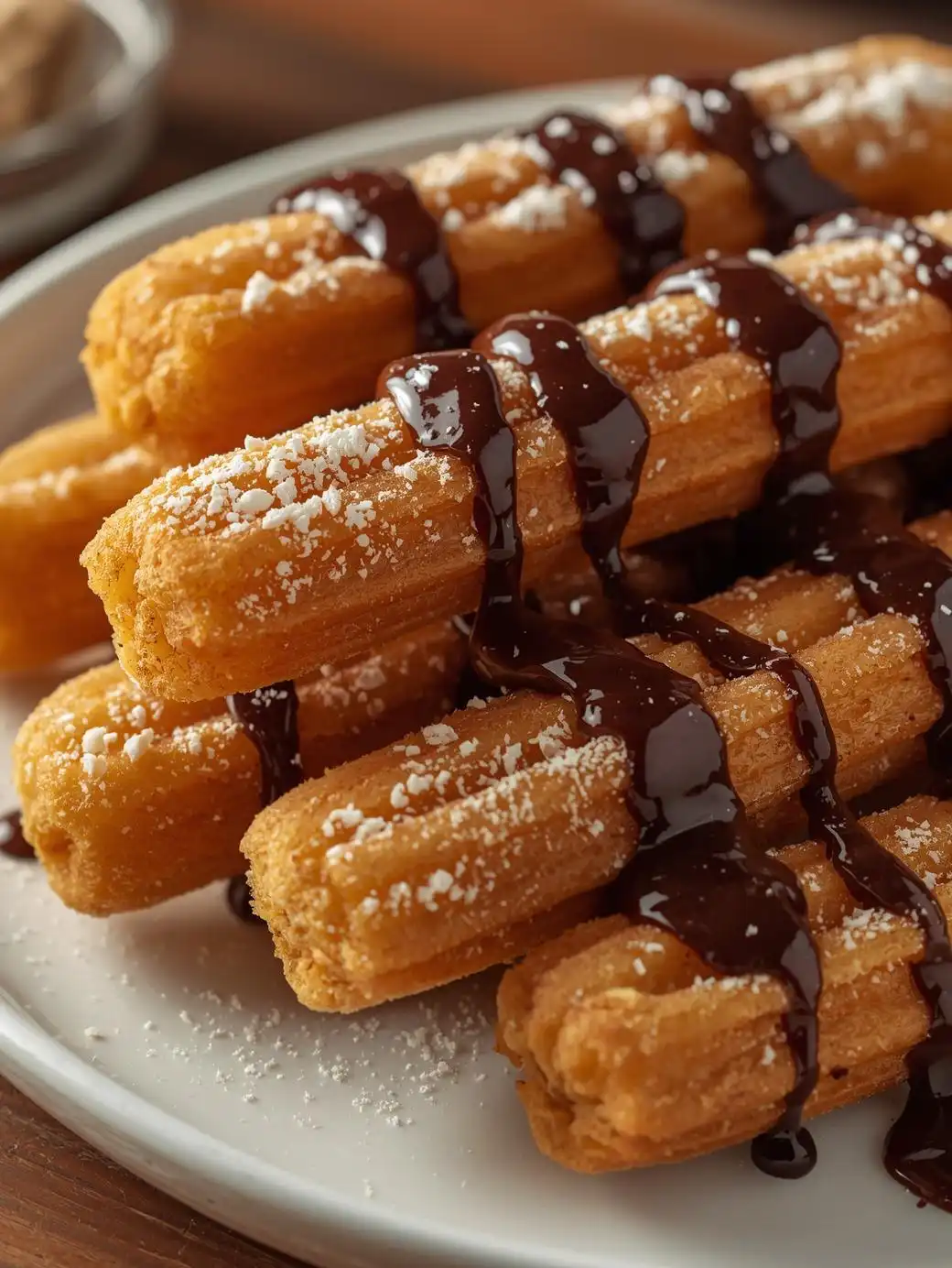 Churros with Chocolate Ganache