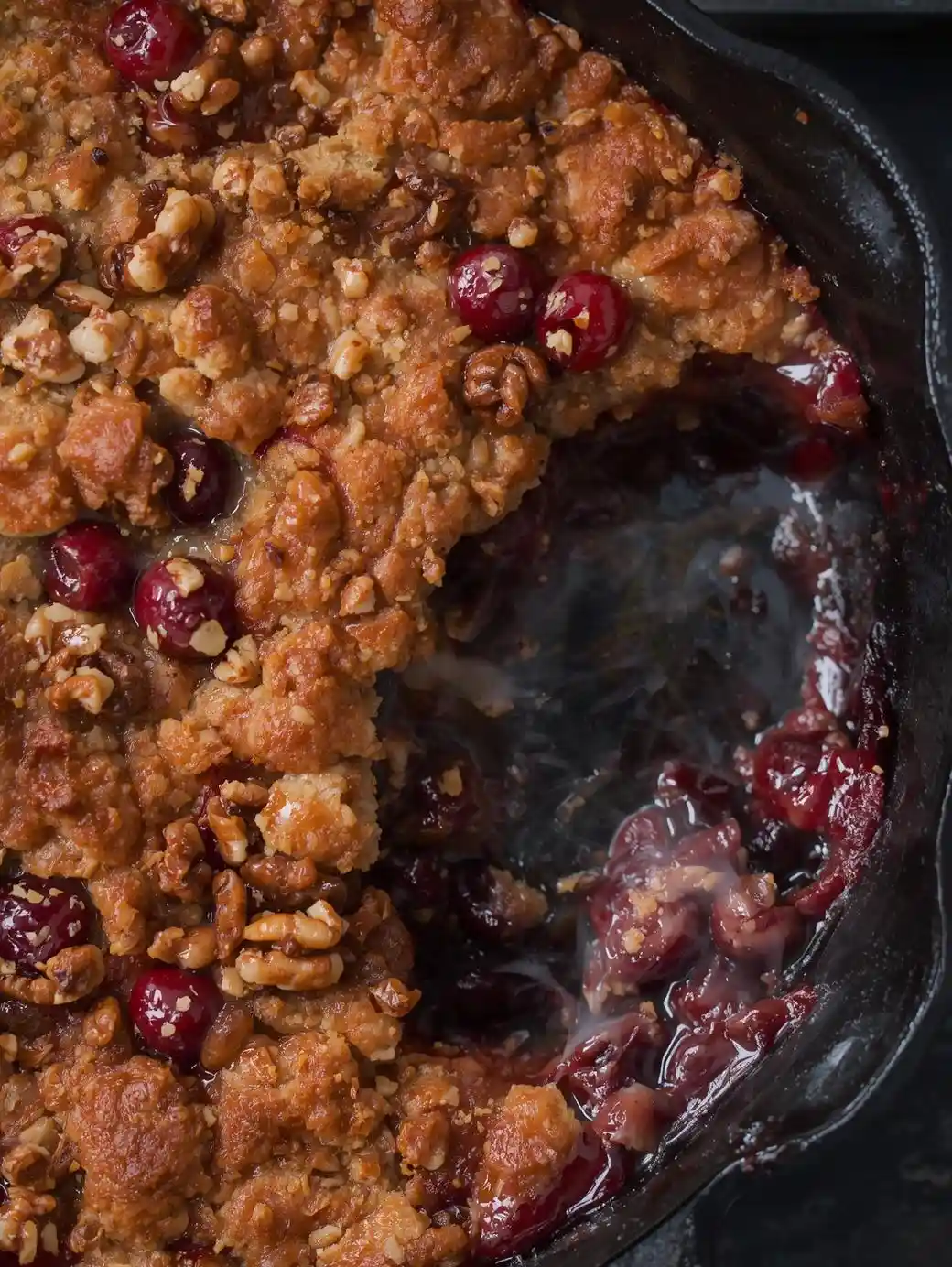 Cranberry & Walnut Cobbler