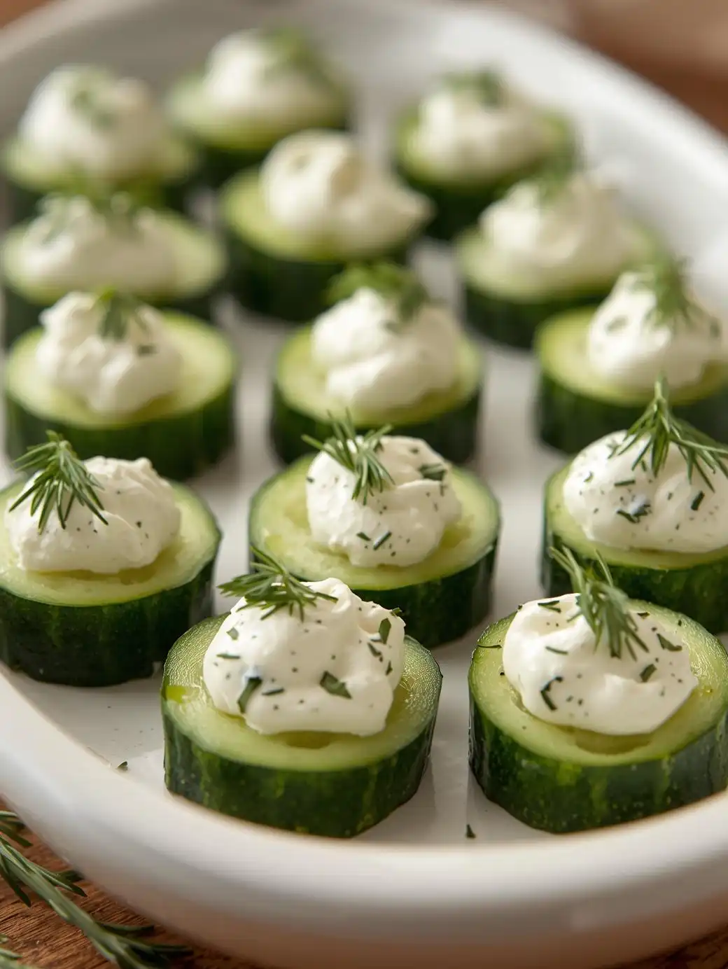 Cucumber Bites with Herb Cream Cheese