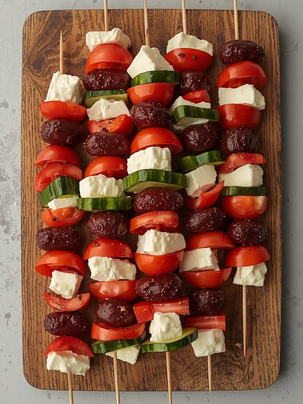 Greek Salad Skewers