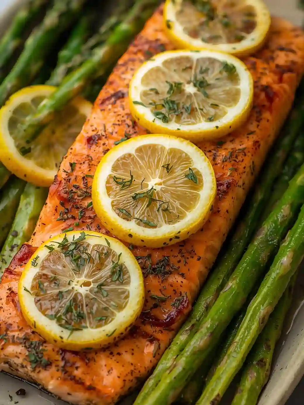 Lemon Herb Roasted Salmon: