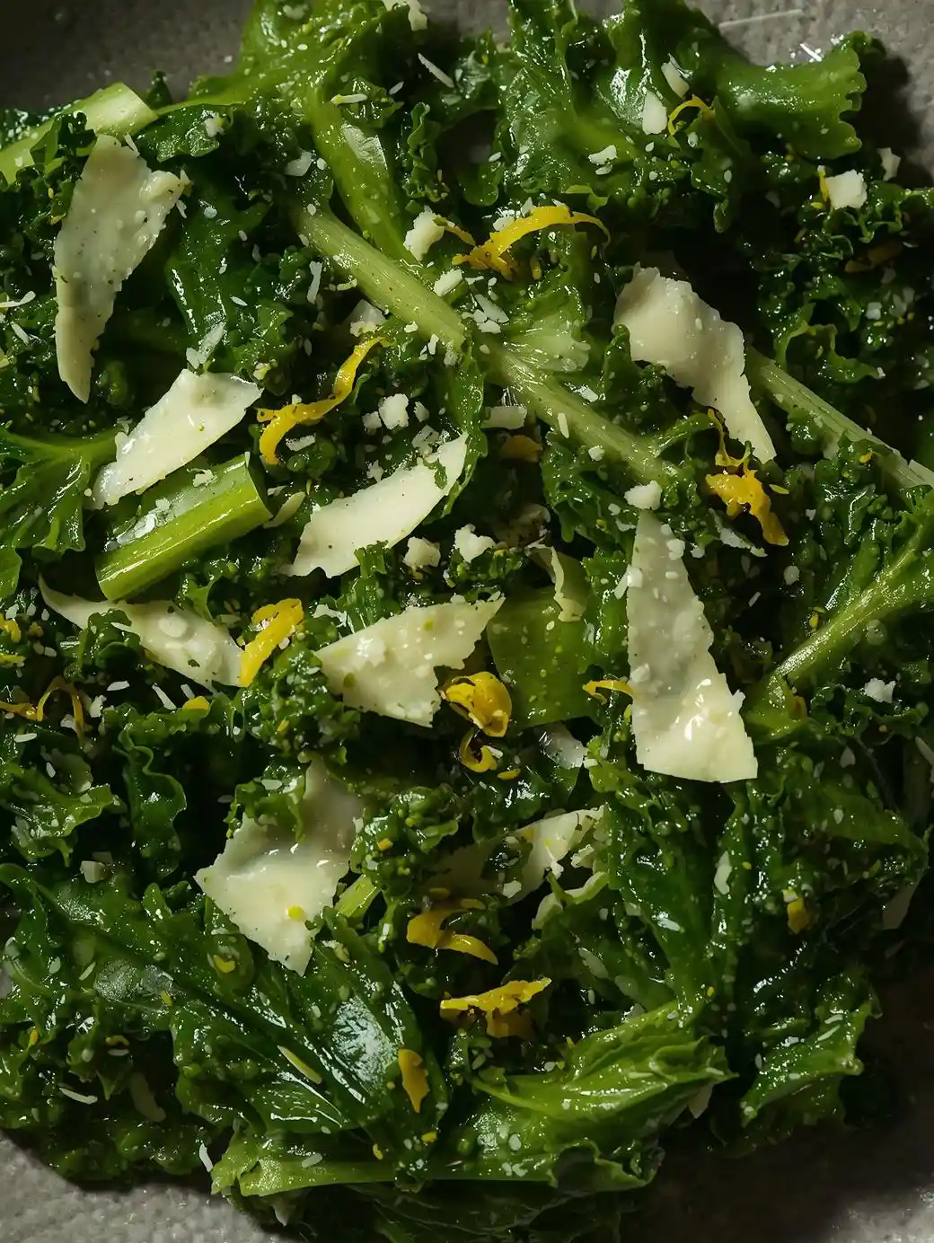 Massaged Kale with Lemon & Pecorino: