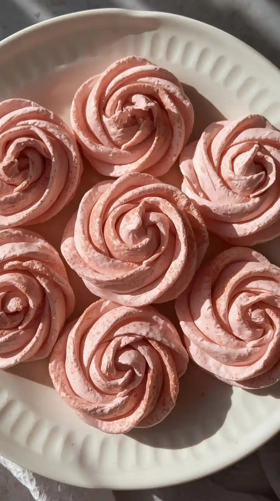 Meringue Rose Cookies