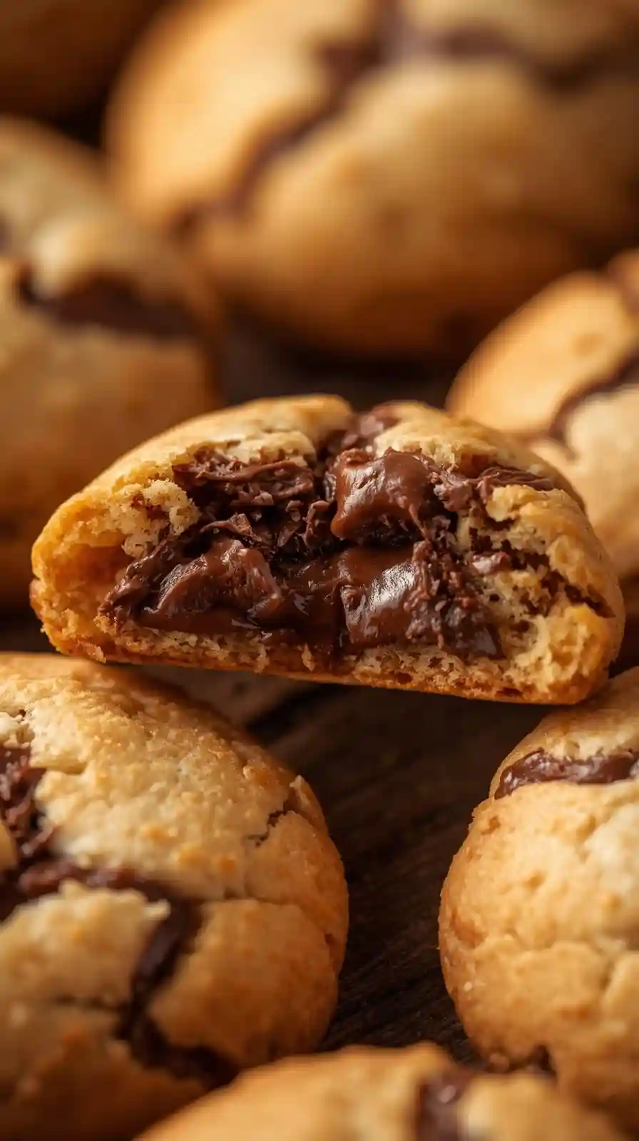 Nutella Stuffed Hazelnut Cookies