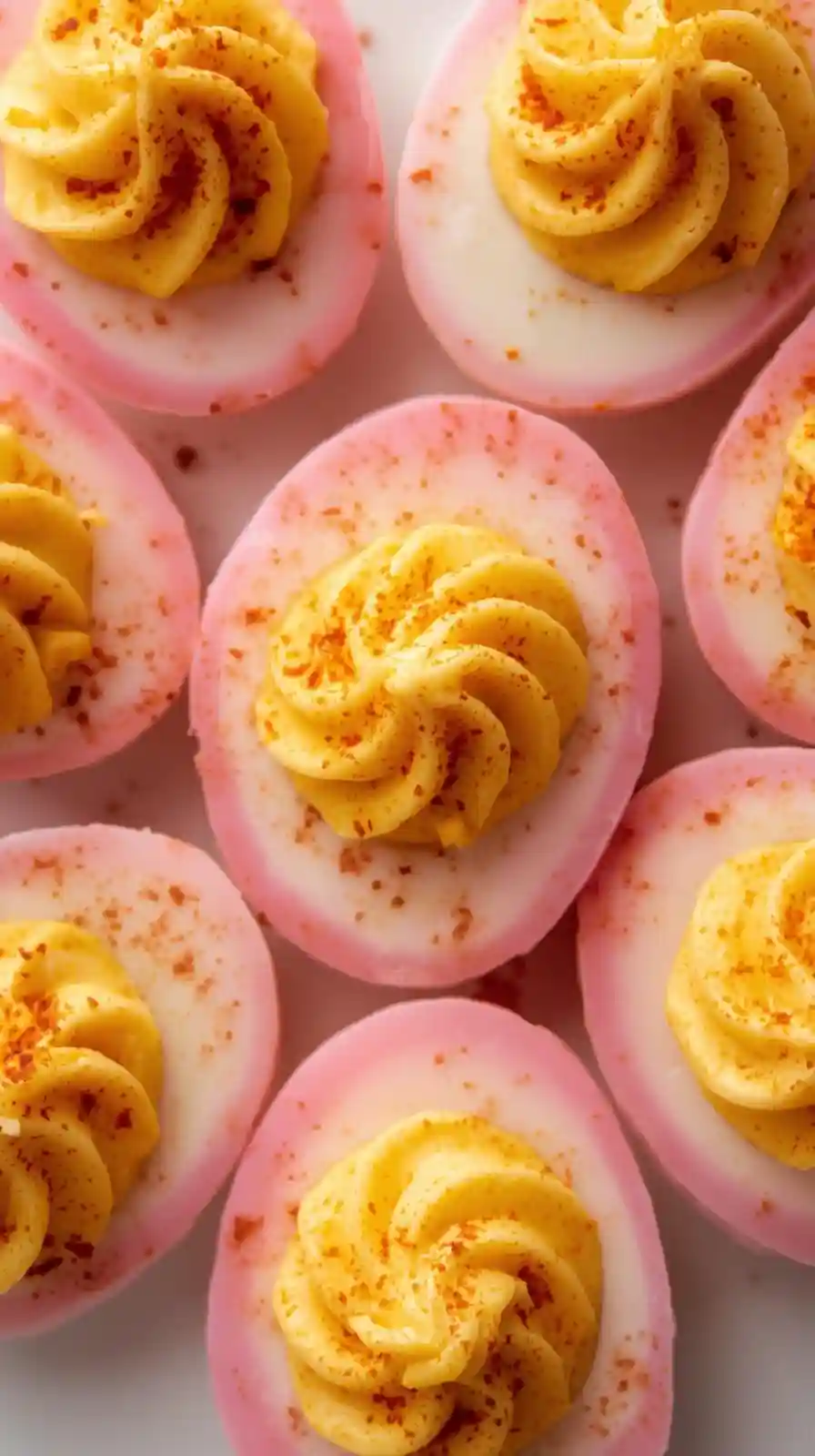 Pink Deviled Eggs