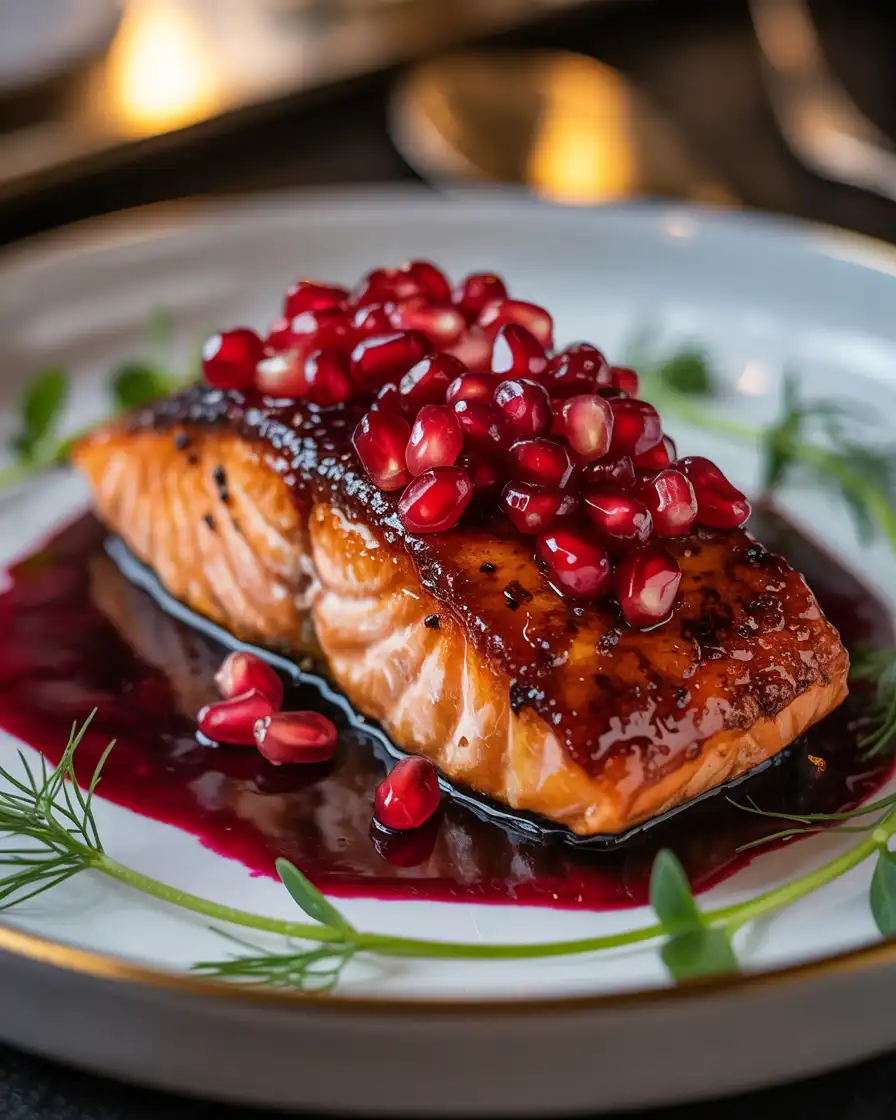 Pomegranate Glazed Salmon