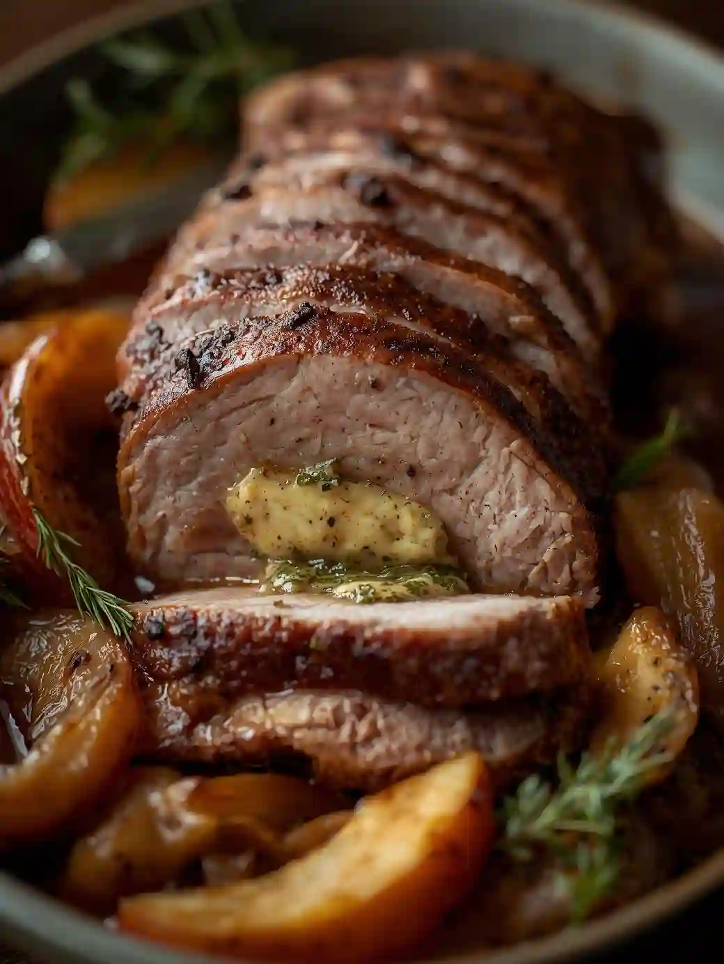 Pork Tenderloin with Apples: