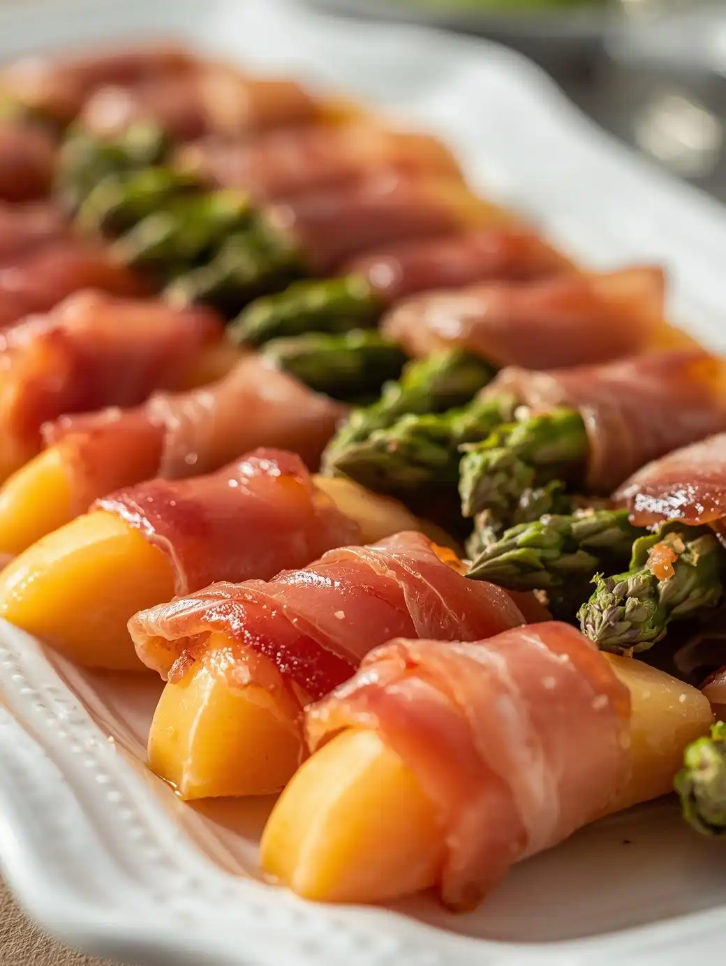 Prosciutto-Wrapped Melon or Asparagus