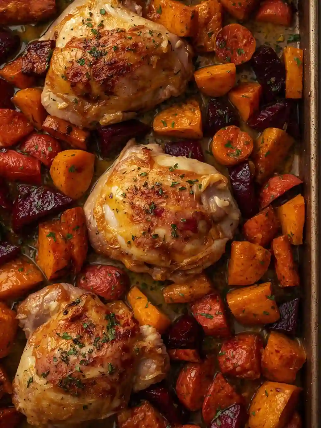 Sheet Pan Chicken & Root Veg