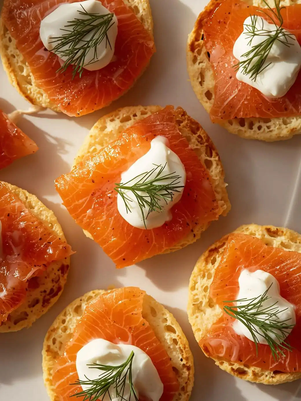 Smoked Salmon Blinis with Crème Fraîche