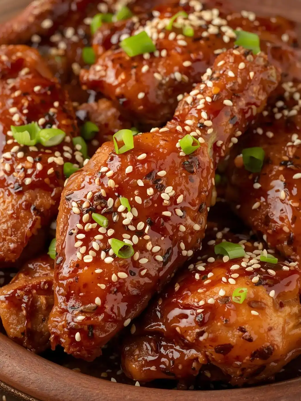 Sticky Korean Fried Chicken Wings