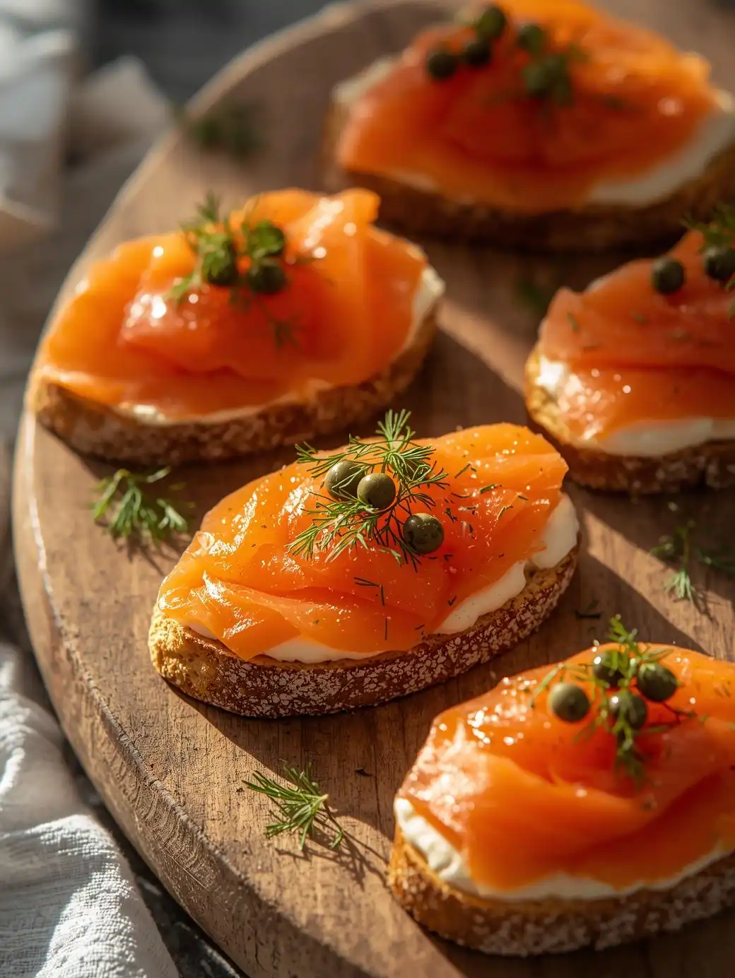 Vegan Smoked Salmon Toasts