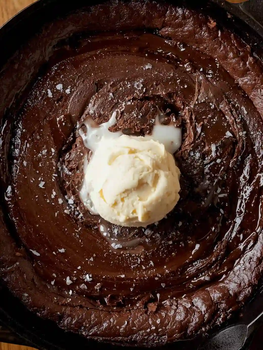 Warm Skillet Brownie: