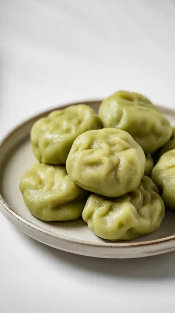Chewy Green Tea Mochi