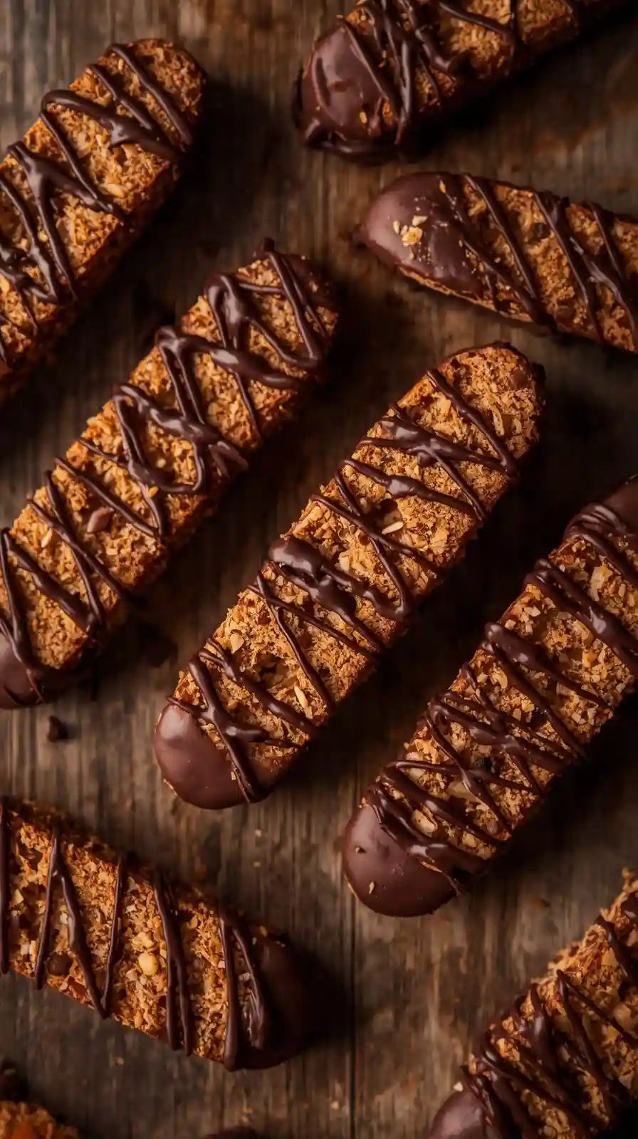 Chocolate Dipped Gingerbread Biscotti