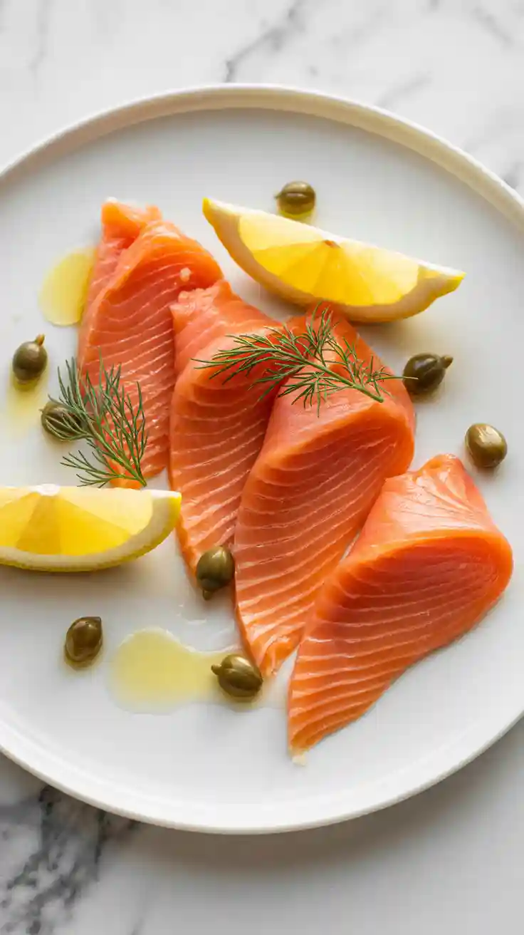Classic Smoked Salmon with Lemon and Capers