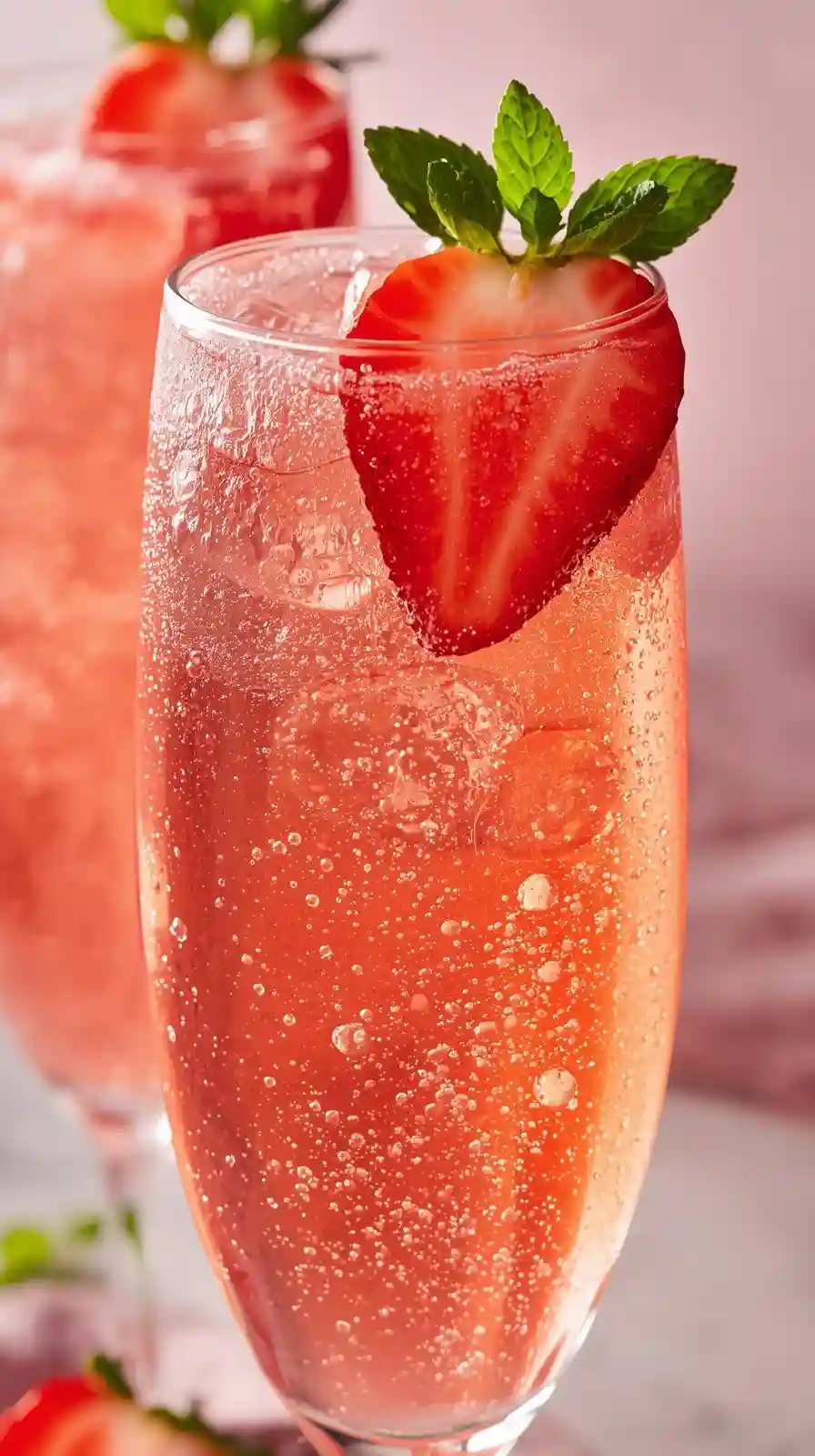 Strawberry Champagne Sparkler