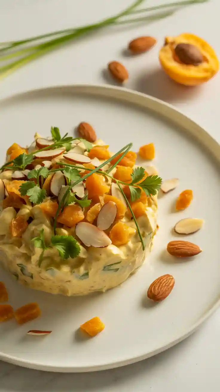 Coronation Chicken with Apricots and Almonds