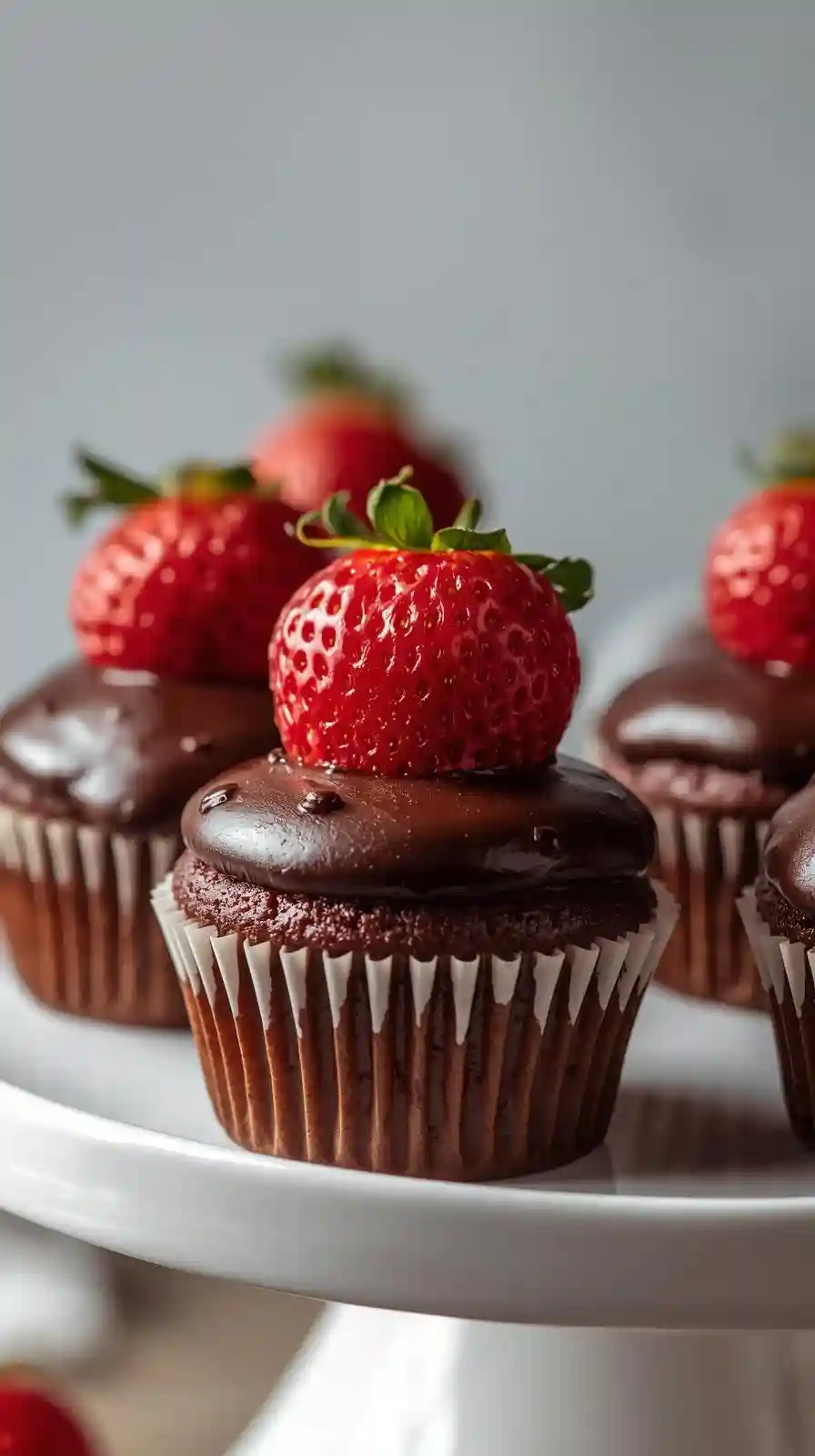  Decadent Chocolate Covered Strawberry Cupcakes