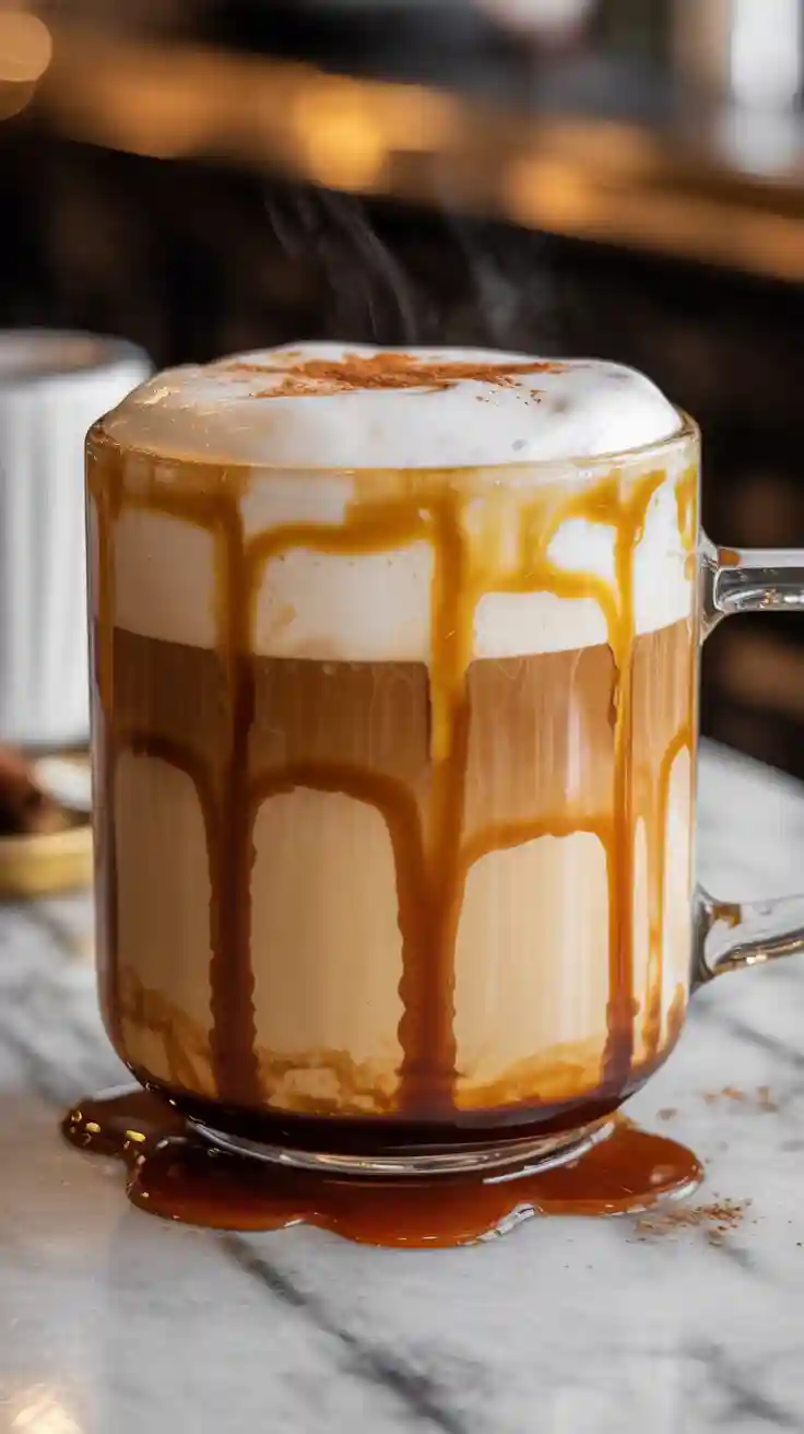 Decadent caramel macchiato