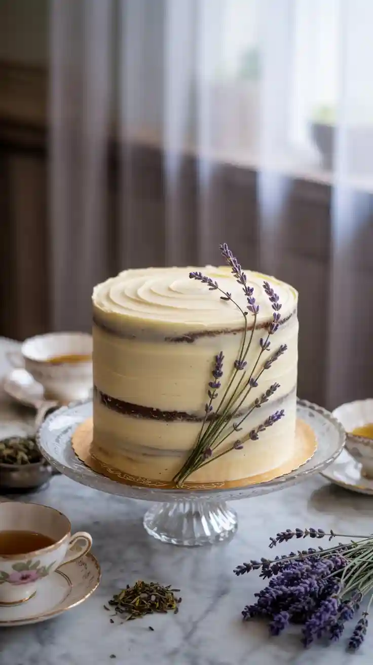 Earl Grey and Lavender cake