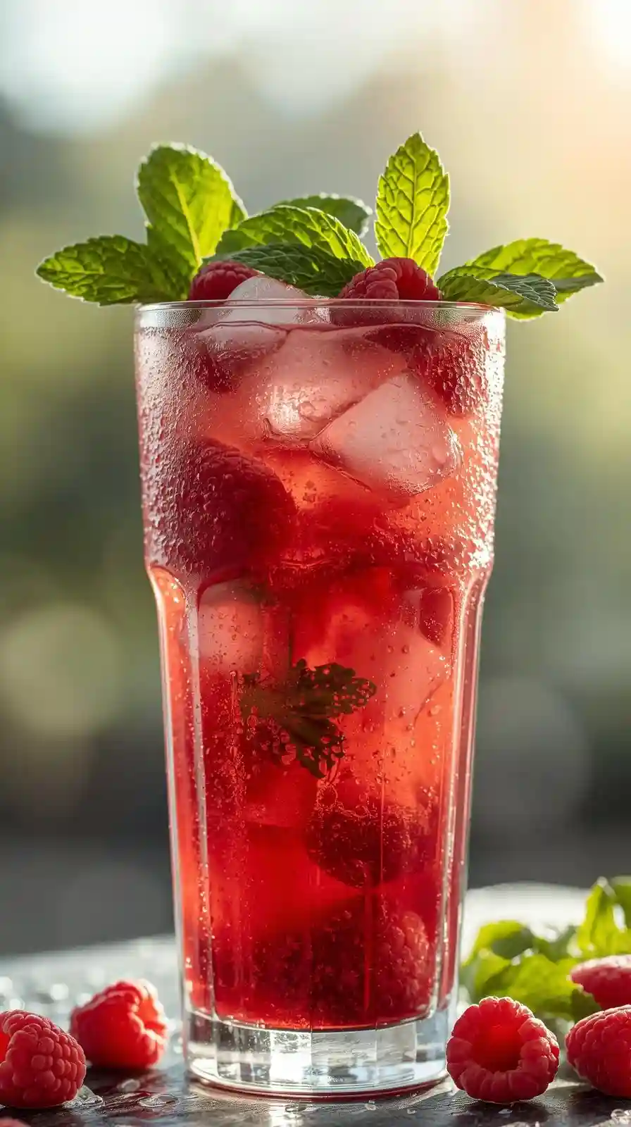 Fresh and Zesty Raspberry Mojito