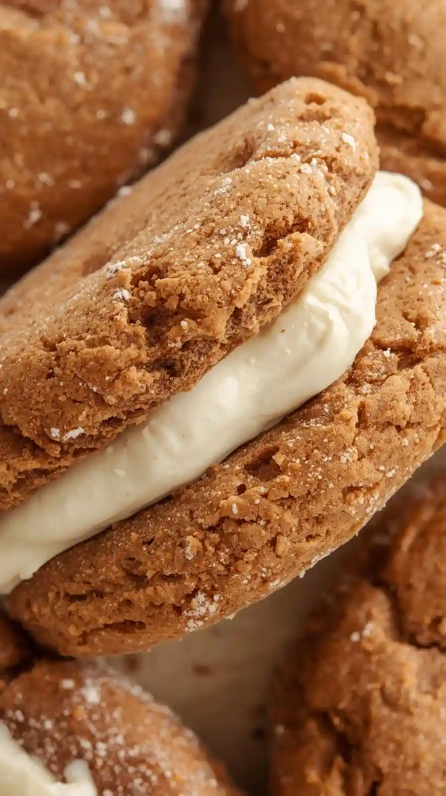 Gingerbread Sandwich Cookies with Cream Cheese Filling