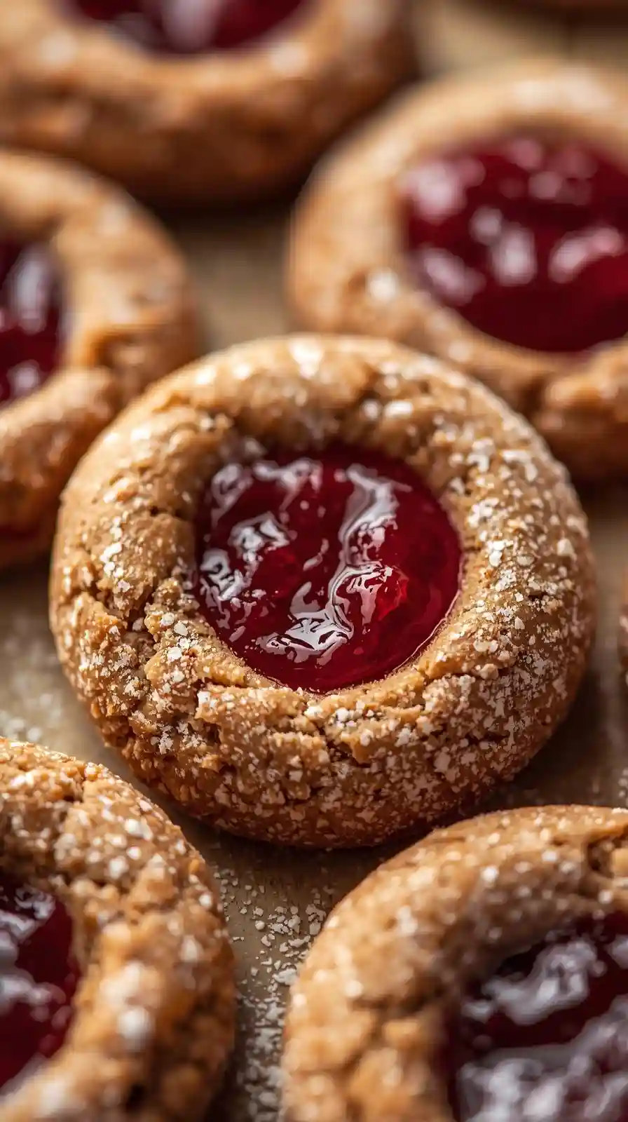 Gingerbread Thumbprints with Jam