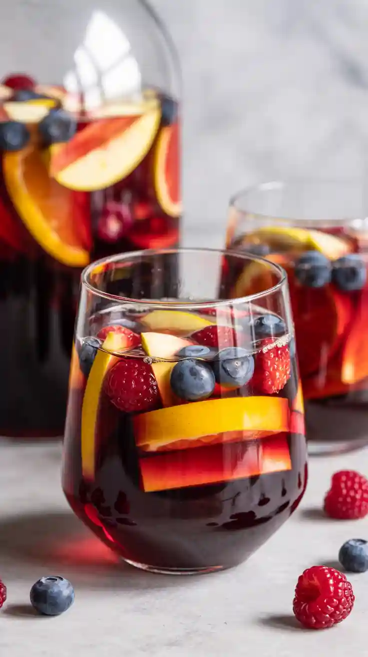 Non-Alcoholic Sangria with Fresh Fruit