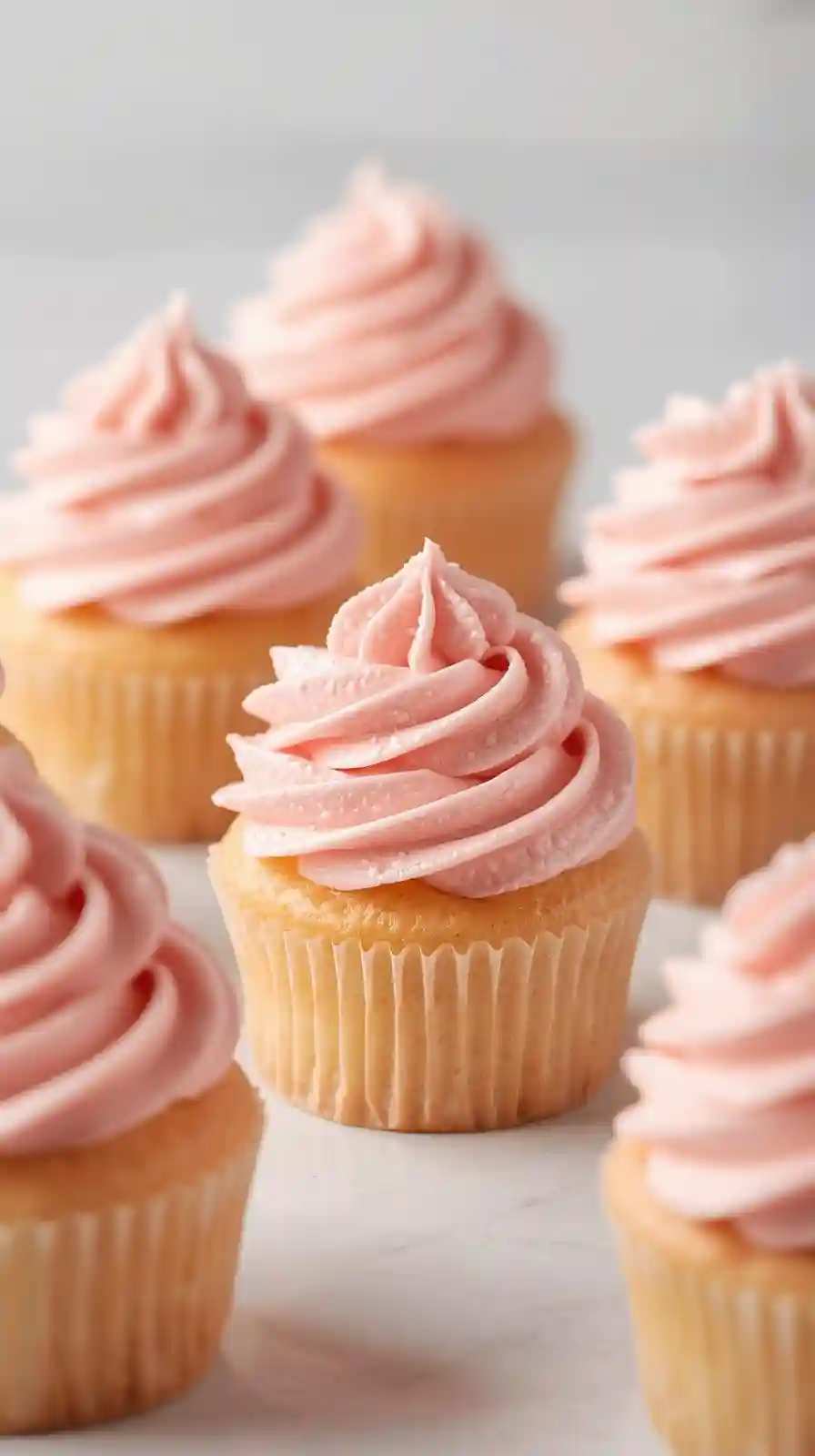 Strawberry Milkshake Cupcakes