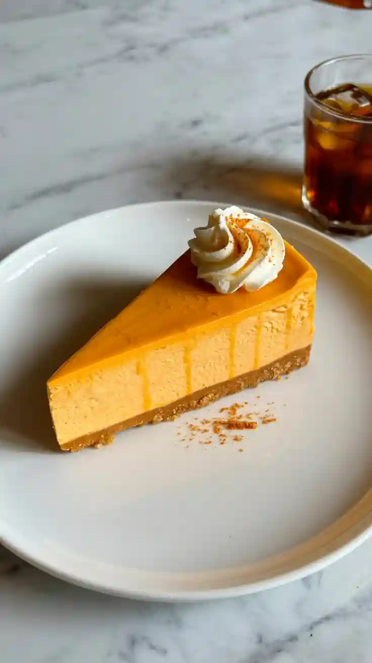 Rich Thai Tea Cheesecake