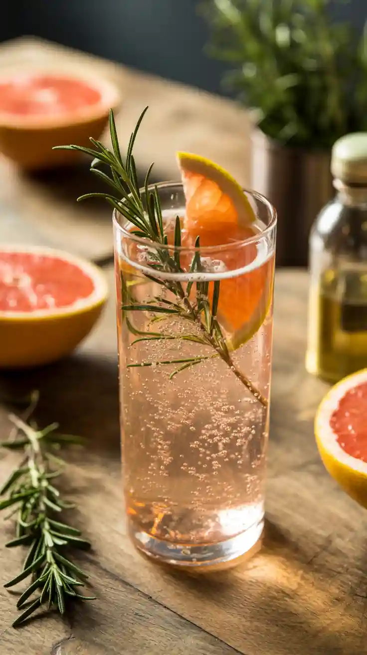 Rosemary and Grapefruit Fizz A Winter Citrus Wonder