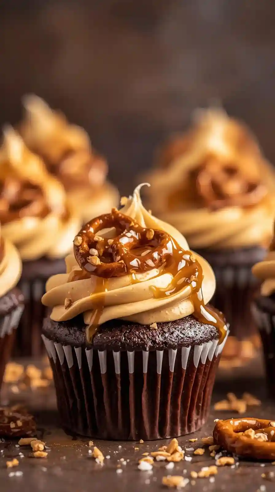 Nutella Stuffed Hazelnut Cupcakes