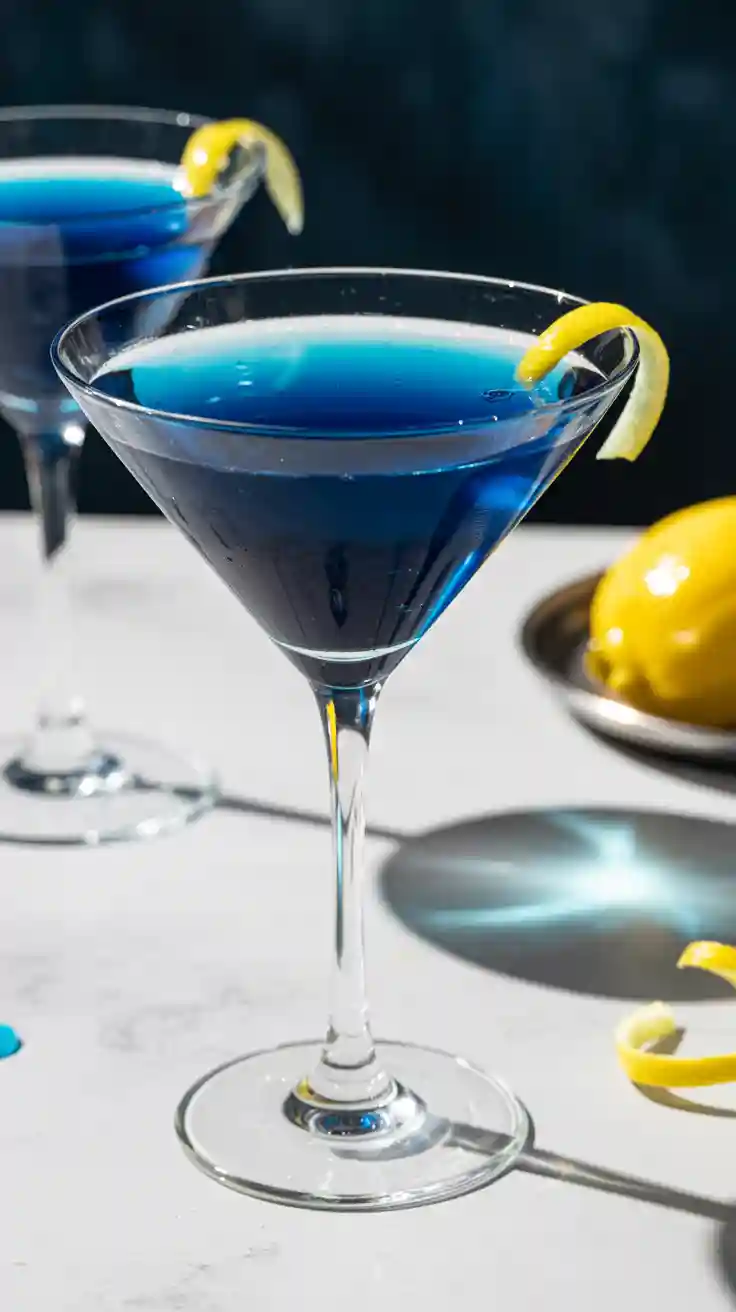 The Deep Blue Sea Martini Elegant and Sour