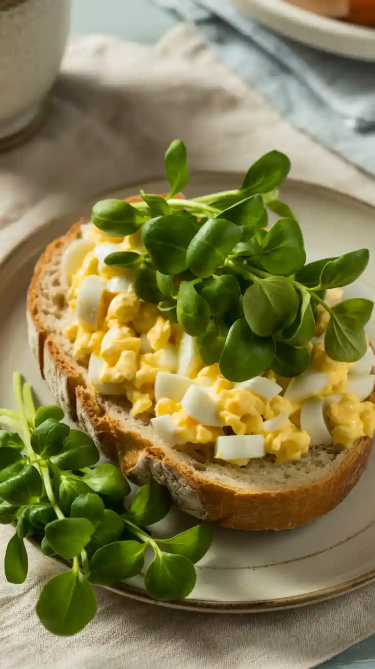 Traditional Egg Salad with Peppery Watercress
