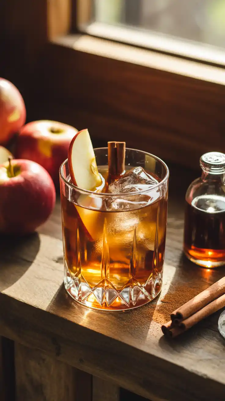 Apple Old Fashioned with Maple Syrup