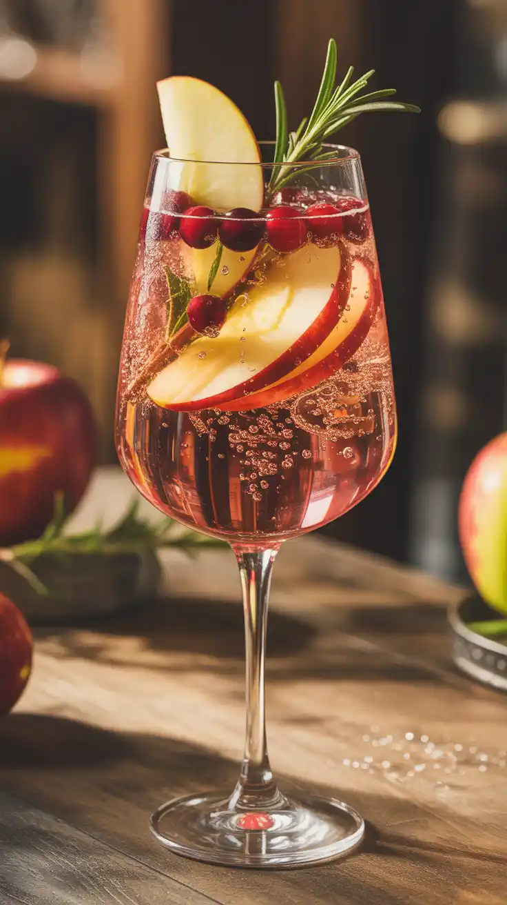Apple and Cranberry Spritz
