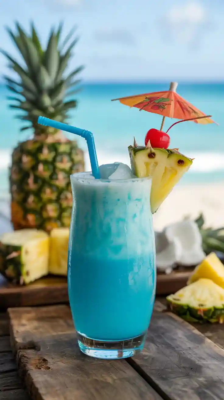 The Blue Hawaiian: A Creamy Tropical Escape