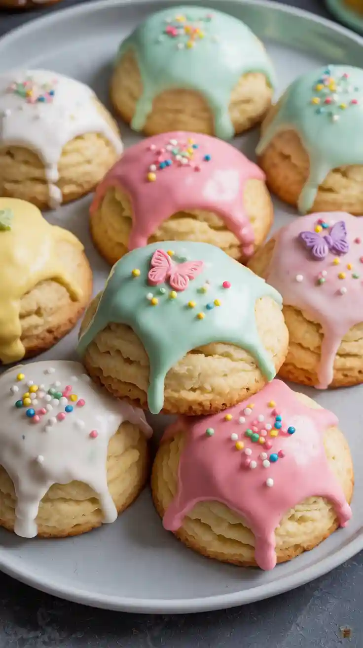 Italian Ricotta Cookies with Spring Sprinkles