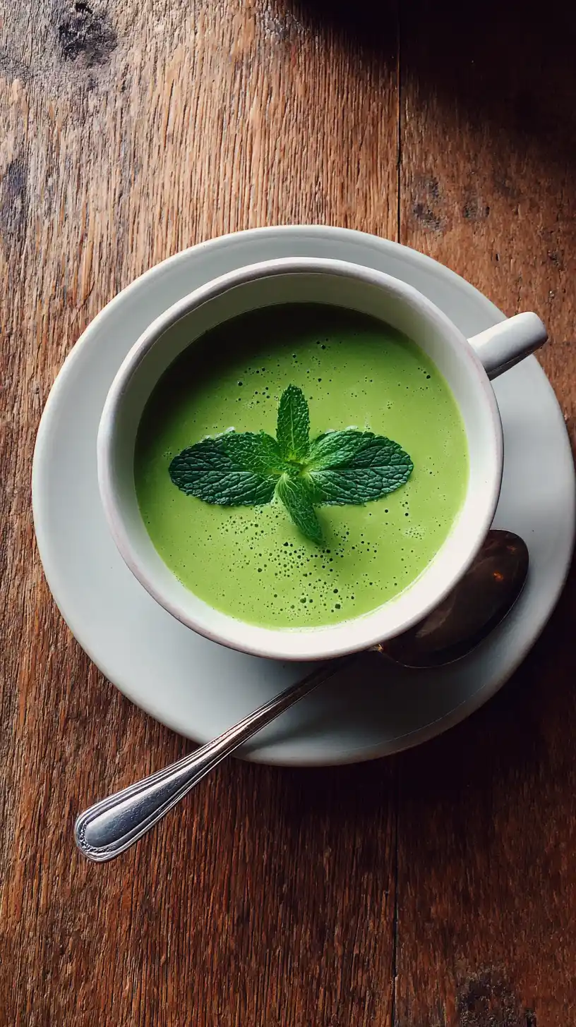 Spring Pea and Mint Soup