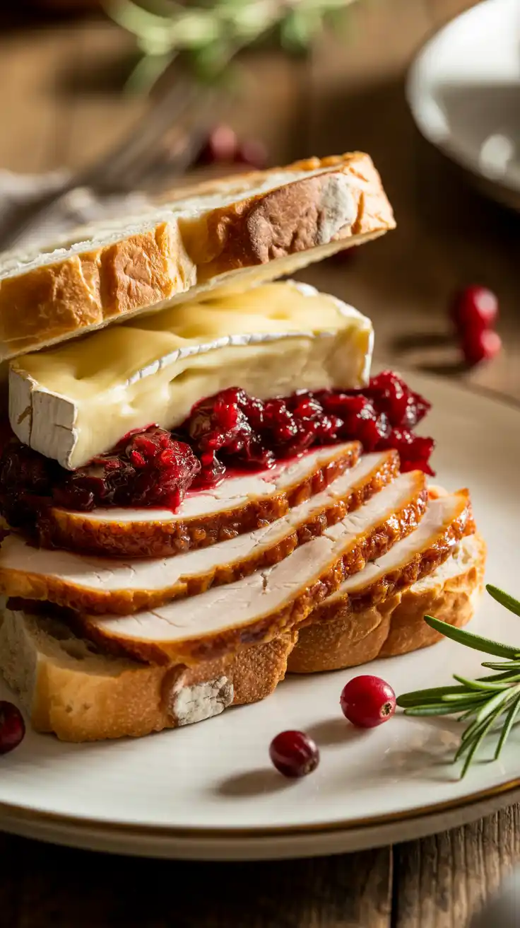 Turkey and Cranberry with Brie